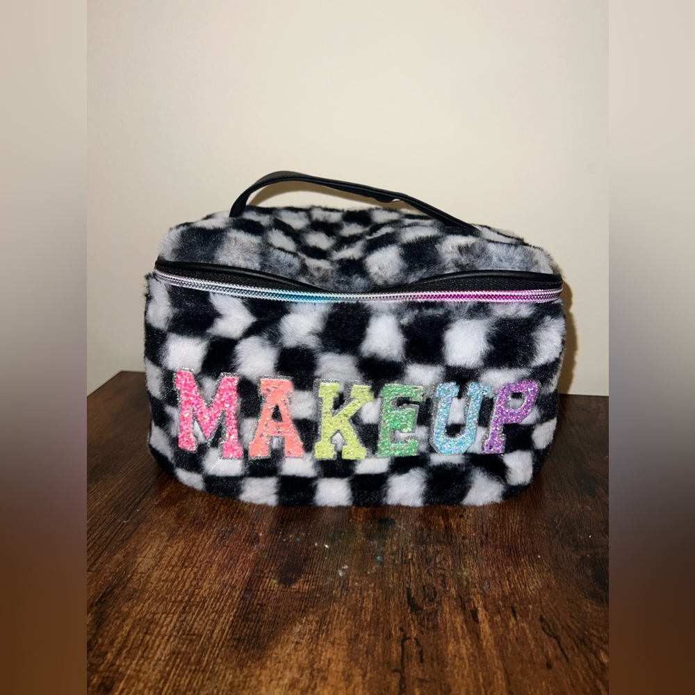 Fuzzy Makeup Bag NWT